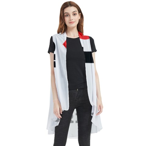 I Love Black Forest Sleeveless Chiffon Waistcoat Shirt by ilovewhateva