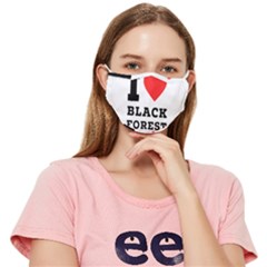 I Love Black Forest Fitted Cloth Face Mask (adult) by ilovewhateva