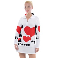 I Love Toffee Women s Long Sleeve Casual Dress by ilovewhateva