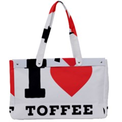 I Love Toffee Canvas Work Bag by ilovewhateva