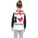 I love toffee Kids  Hooded Puffer Vest View2