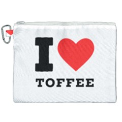 I Love Toffee Canvas Cosmetic Bag (xxl) by ilovewhateva