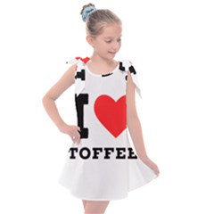 I Love Toffee Kids  Tie Up Tunic Dress by ilovewhateva