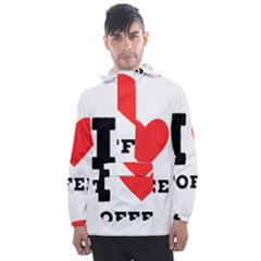 I Love Toffee Men s Front Pocket Pullover Windbreaker by ilovewhateva