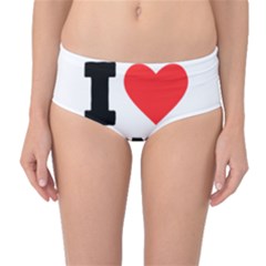 I Love Toast Mid-waist Bikini Bottoms by ilovewhateva