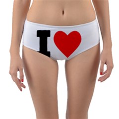 I Love Toast Reversible Mid-waist Bikini Bottoms by ilovewhateva