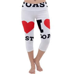 I Love Toast Capri Yoga Leggings by ilovewhateva