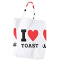 I love toast Giant Grocery Tote View1