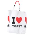 I love toast Giant Grocery Tote View2