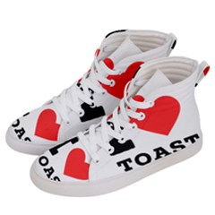 I Love Toast Women s Hi-top Skate Sneakers by ilovewhateva