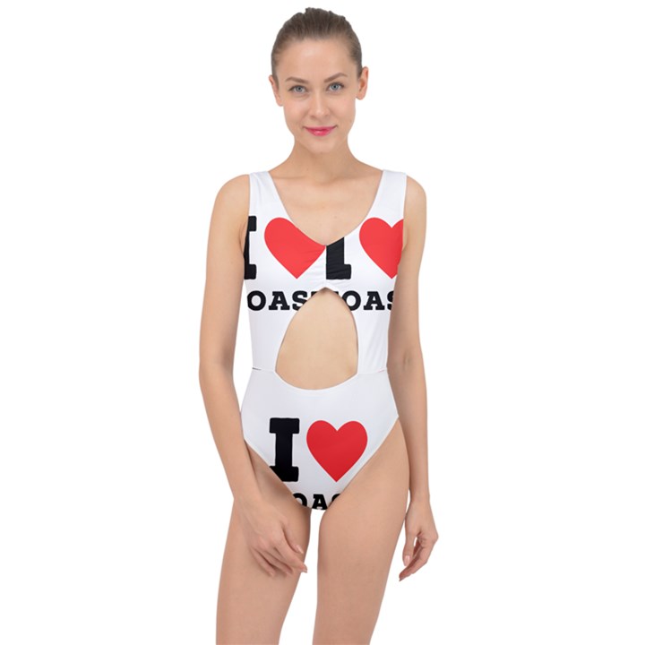 I love toast Center Cut Out Swimsuit