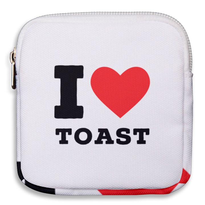 I love toast Mini Square Pouch