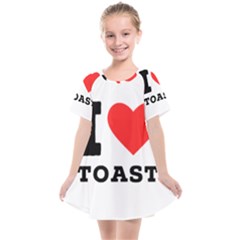 I Love Toast Kids  Smock Dress by ilovewhateva