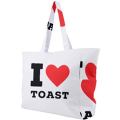 I Love Toast Simple Shoulder Bag by ilovewhateva