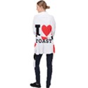 I love toast Long Sleeve Velvet Kimono  View2