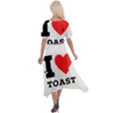 I love toast Cross Front Sharkbite Hem Maxi Dress View2