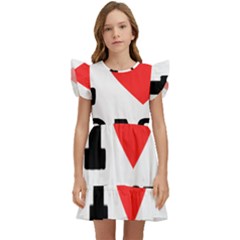 I Love Toast Kids  Winged Sleeve Dress by ilovewhateva