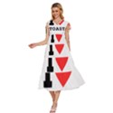 I love toast V-Neck Drawstring Shoulder Sleeveless Maxi Dress View2