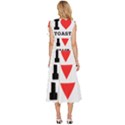 I love toast V-Neck Drawstring Shoulder Sleeveless Maxi Dress View4