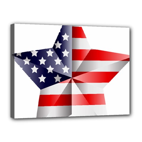 United States Of America Flag Of The United States Independence Day Canvas 16  X 12  (stretched) by danenraven