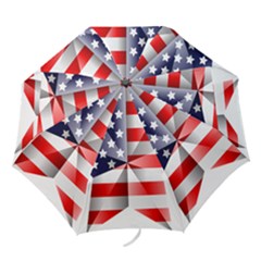 United States Of America Flag Of The United States Independence Day Folding Umbrellas by danenraven