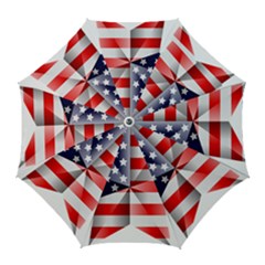 United States Of America Flag Of The United States Independence Day Golf Umbrellas by danenraven