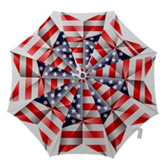 United States Of America Flag Of The United States Independence Day Hook Handle Umbrellas (medium) by danenraven