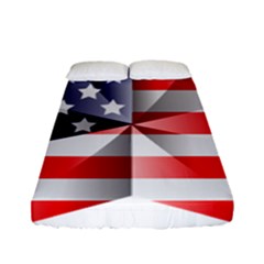 United States Of America Flag Of The United States Independence Day Fitted Sheet (full/ Double Size) by danenraven