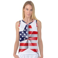 United States Of America Flag Of The United States Independence Day Women s Basketball Tank Top by danenraven