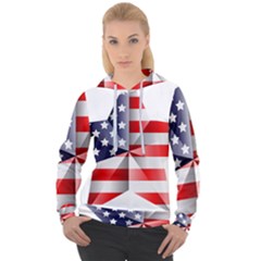 United States Of America Flag Of The United States Independence Day Women s Overhead Hoodie by danenraven