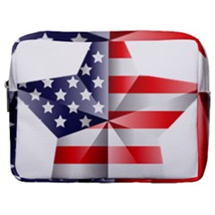 United States Of America Flag Of The United States Independence Day Make Up Pouch (large) by danenraven