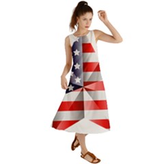 United States Of America Flag Of The United States Independence Day Summer Maxi Dress by danenraven