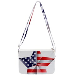 United States Of America Flag Of The United States Independence Day Double Gusset Crossbody Bag by danenraven