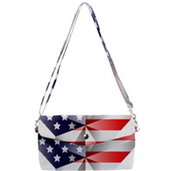 United States Of America Flag Of The United States Independence Day Removable Strap Clutch Bag by danenraven