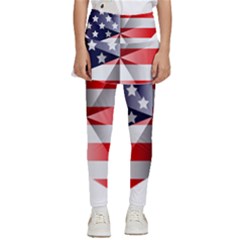 United States Of America Flag Of The United States Independence Day Kids  Skirted Pants by danenraven