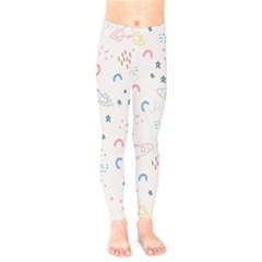 Spaceship Pattern Star Kids  Leggings by danenraven