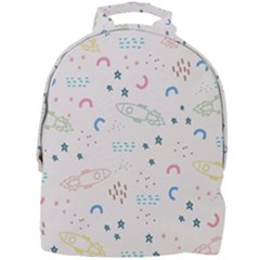 Spaceship Pattern Star Mini Full Print Backpack by danenraven