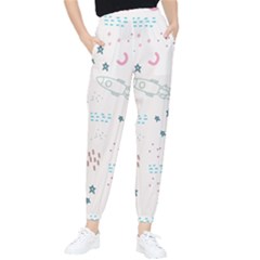 Spaceship Pattern Star Women s Tapered Pants by danenraven