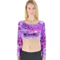 Dahlia Blossom Bloom Dahlias Fall Long Sleeve Crop Top View1