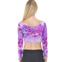 Dahlia Blossom Bloom Dahlias Fall Long Sleeve Crop Top View2