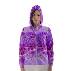 Dahlia Blossom Bloom Dahlias Fall Women s Hooded Windbreaker by danenraven