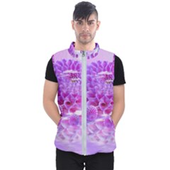 Dahlia Blossom Bloom Dahlias Fall Men s Puffer Vest