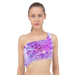 Dahlia Blossom Bloom Dahlias Fall Spliced Up Bikini Top  by danenraven