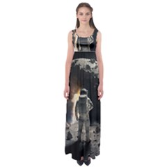 Astronaut Space Walk Empire Waist Maxi Dress by danenraven