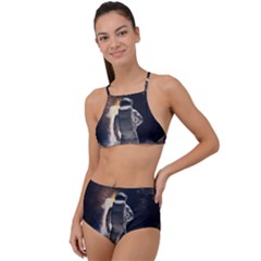 Astronaut Space Walk High Waist Tankini Set by danenraven