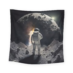 Astronaut Space Walk Square Tapestry (small) by danenraven