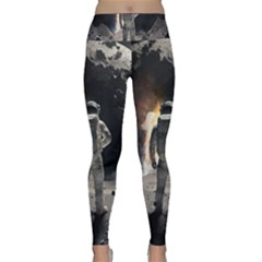 Astronaut Space Walk Lightweight Velour Classic Yoga Leggings by danenraven