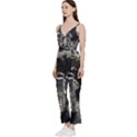 Astronaut Space Walk V-Neck Spaghetti Strap Tie Front Jumpsuit View2