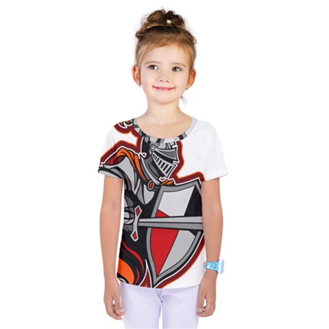 Knight Shield Sword Shield Fictional Character Kids  One Piece Tee by danenraven