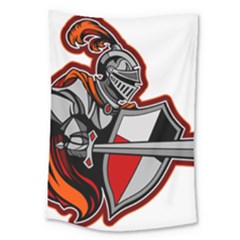 Knight Shield Sword Shield Fictional Character Large Tapestry by danenraven